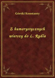 : Z humorystycznych wierszy do L. Rydla - ebook