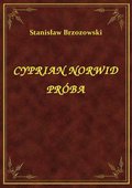 ebooki: Cyprian Norwid Próba - ebook