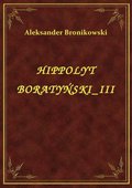 ebooki: Hippolyt Boratyński III - ebook
