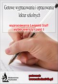Naukowe i akademickie: Wypracowania - Leopold Staff „Wybór wierszy - Część I” - ebook