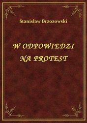 : W Odpowiedzi Na Protest - ebook