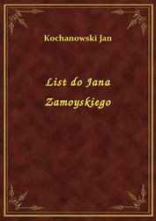 : List do Jana Zamoyskiego - ebook