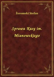 : Sprawa Kasy im. Mianowskiego - ebook