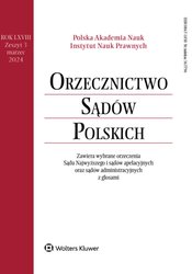 : Orzecznictwo Sądów Polskich - e-wydanie – 3/2024