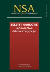 : Zeszyty Naukowe Sądownictwa Administracyjnego - e-wydanie – 2/2024